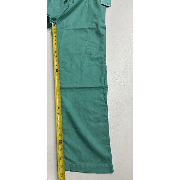 Expo V Neck women size small nurse medical uniform pants and top green - Picture 9 of 11